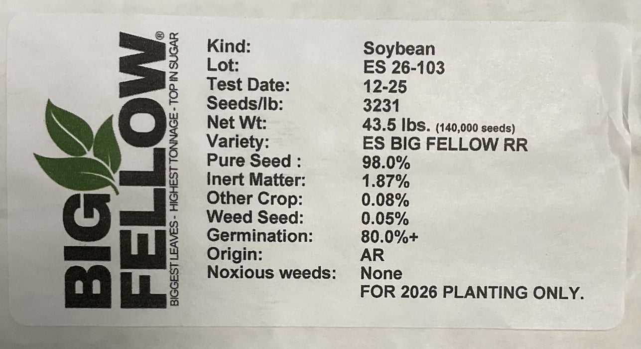 SOYBEAN-BIG FELLOW RR UNIT