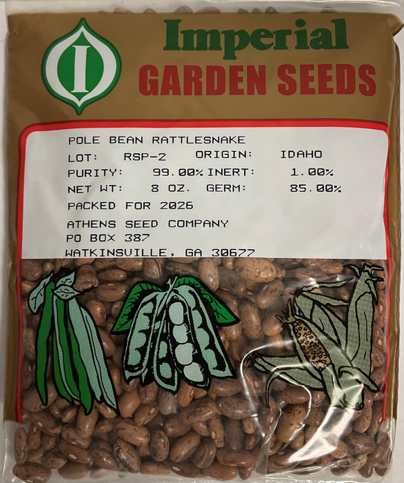 RATTLESNAKE POLE BEAN 1/2#