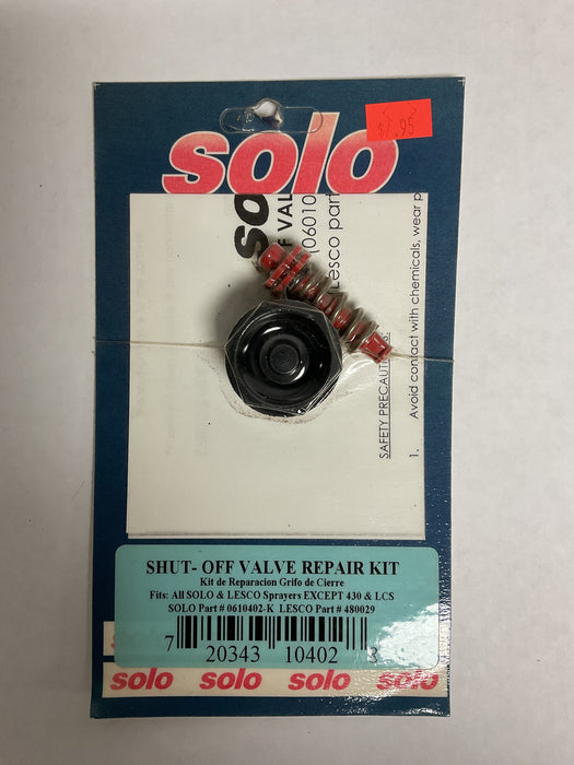 SOLO-REPAIR KIT SHUT-OFF VALVE