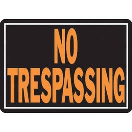 NO TRESSPASSING BLACK/ORANGE