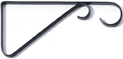 NATIONAL 9" PLANT BRACKET BLAC