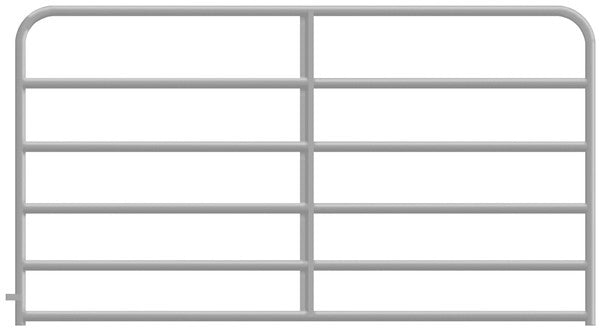 6 BAR GALV ROUND CRN GATE 8'
