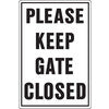 PLEASE KEEP GATE CLOSED SIGN