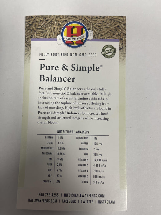 HALLWAY PURE & SIMPLE BAL 40#