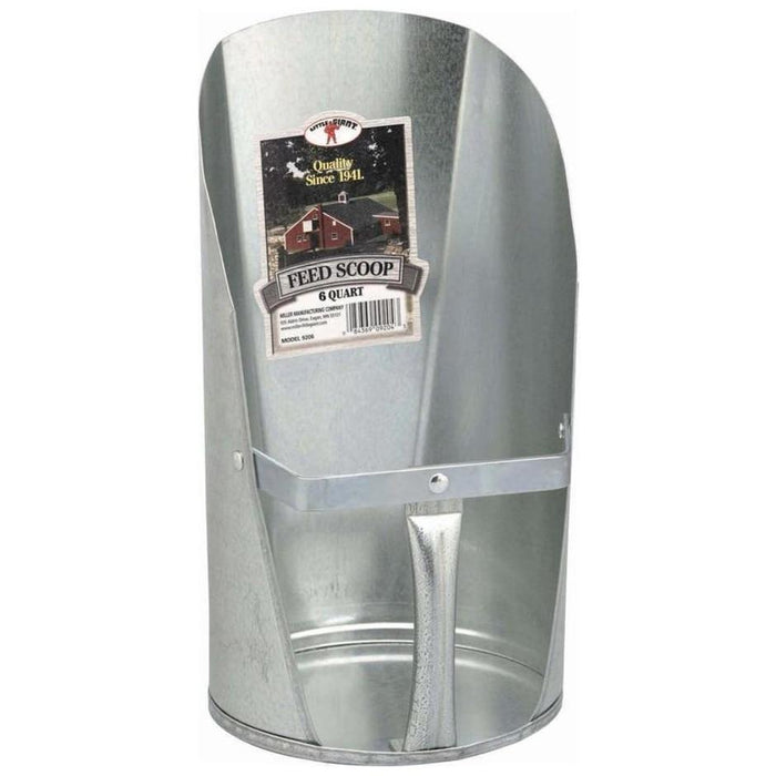 GALVANIZED FEED SCOOP 6 QT.