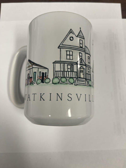 MUG-WATKINSVILLE,GA WATERCOLOR