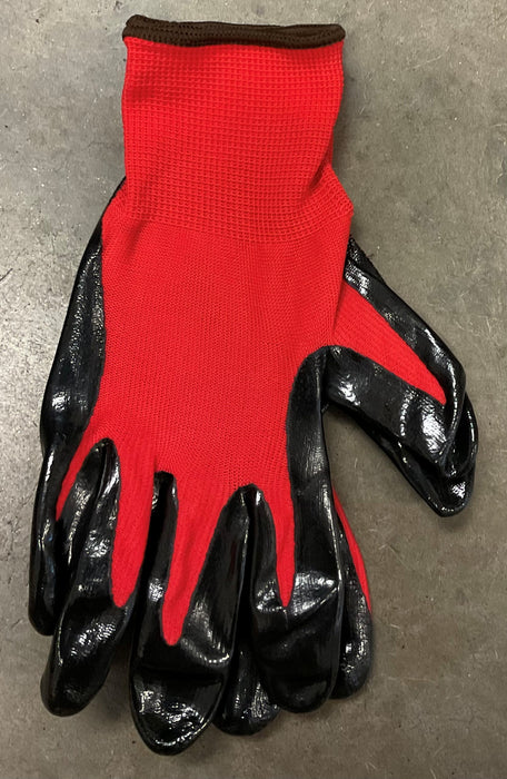 NITRILE COAT ECONMY RED/BLUE 4
