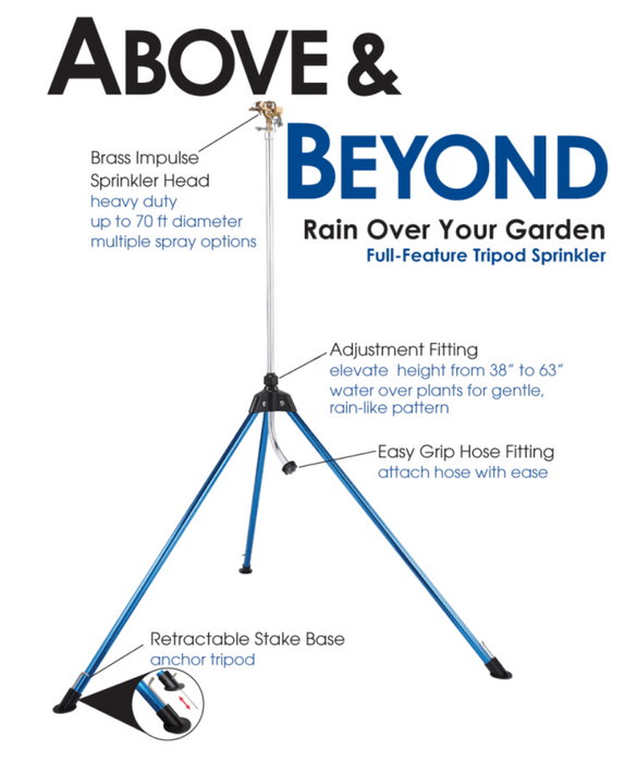 DRAMM TRIPOD SPRINKLER BLUE