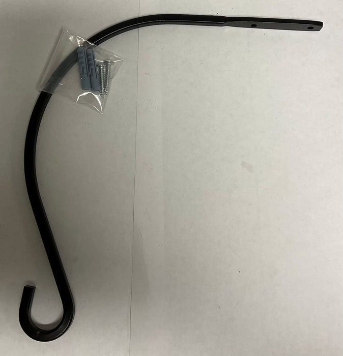 12" CURVED HANGER BLACK