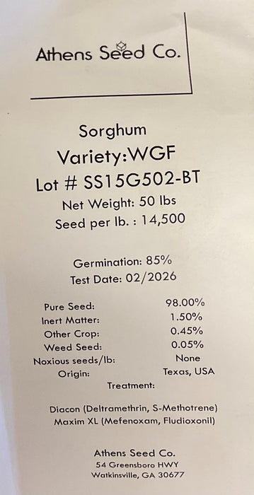 WGF SORGHUM 50#