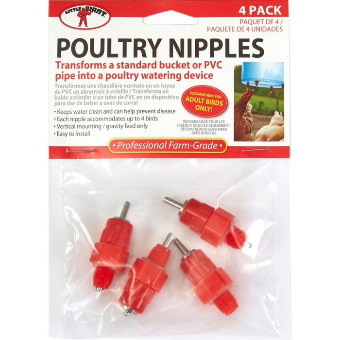 MILL-POULTRY NIPPLES 4PK172035