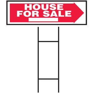 HOUSE FOR SALE SIGN W/M. STAND