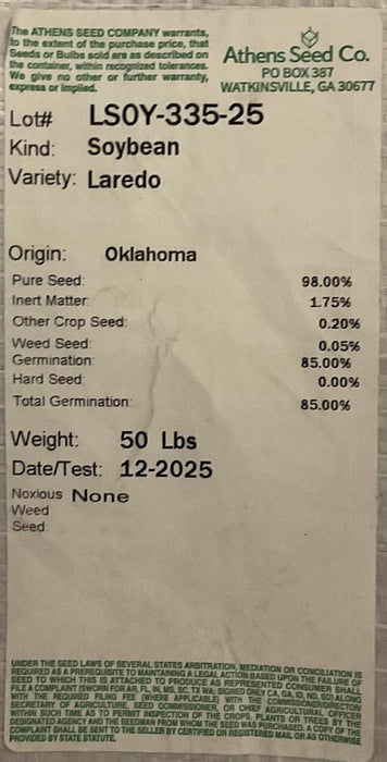 SOYBEAN-LAREDO 50#