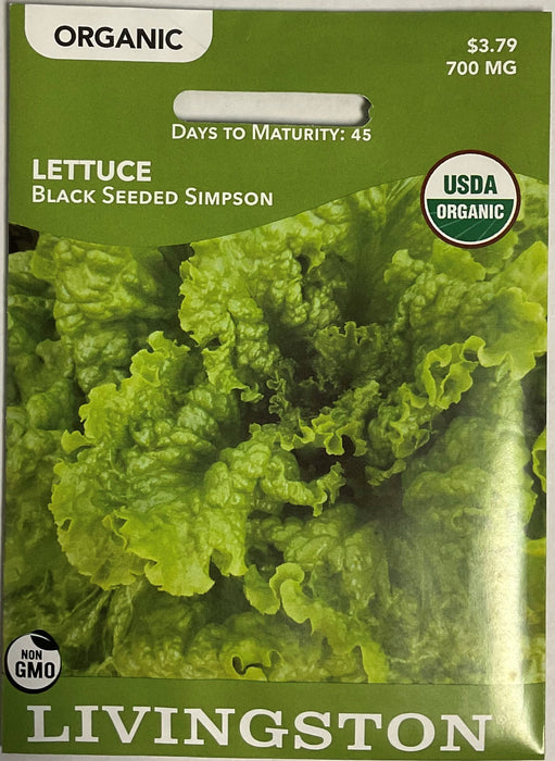 ORGANIC- LETTUCE BLK SEEDED