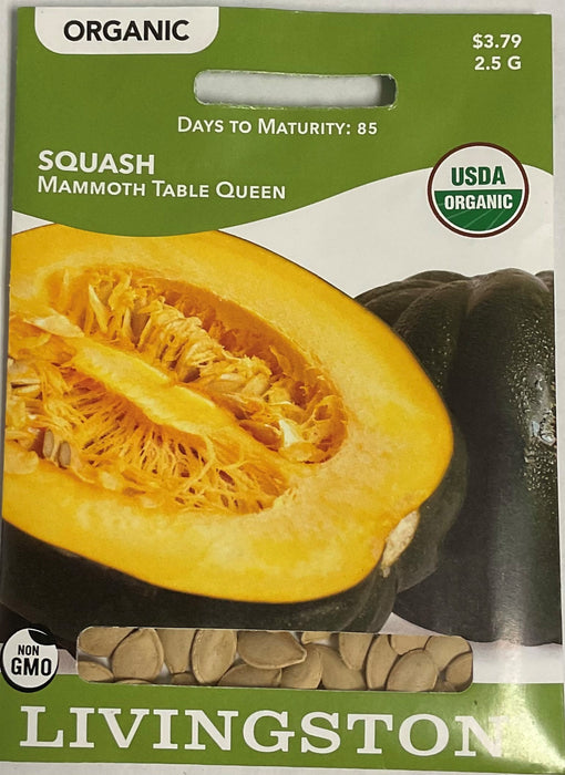 ORGANIC- SQUASH MAMMOTH QUEEN