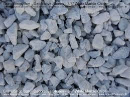 WHITE MARBLE CHIPS 0.5 CU-FT