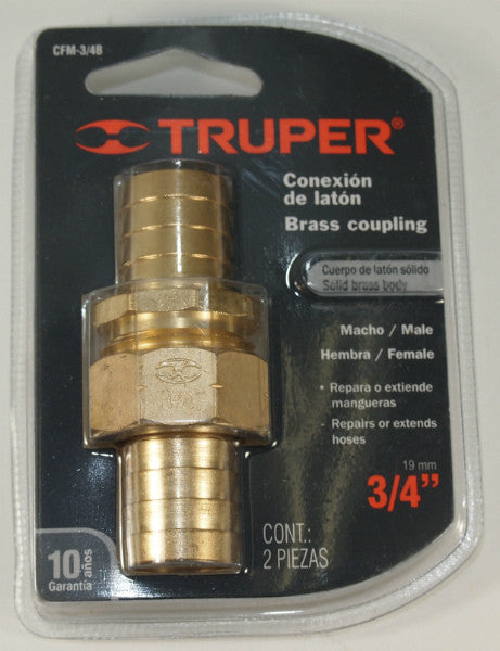 MALE/FEMALE CONNECTOR 3/4